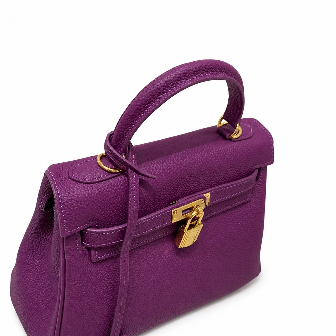 Kelly Sellier 20cm & 25cm & 28cm Anémone Togo Leather Gold Hardware Women Handbag