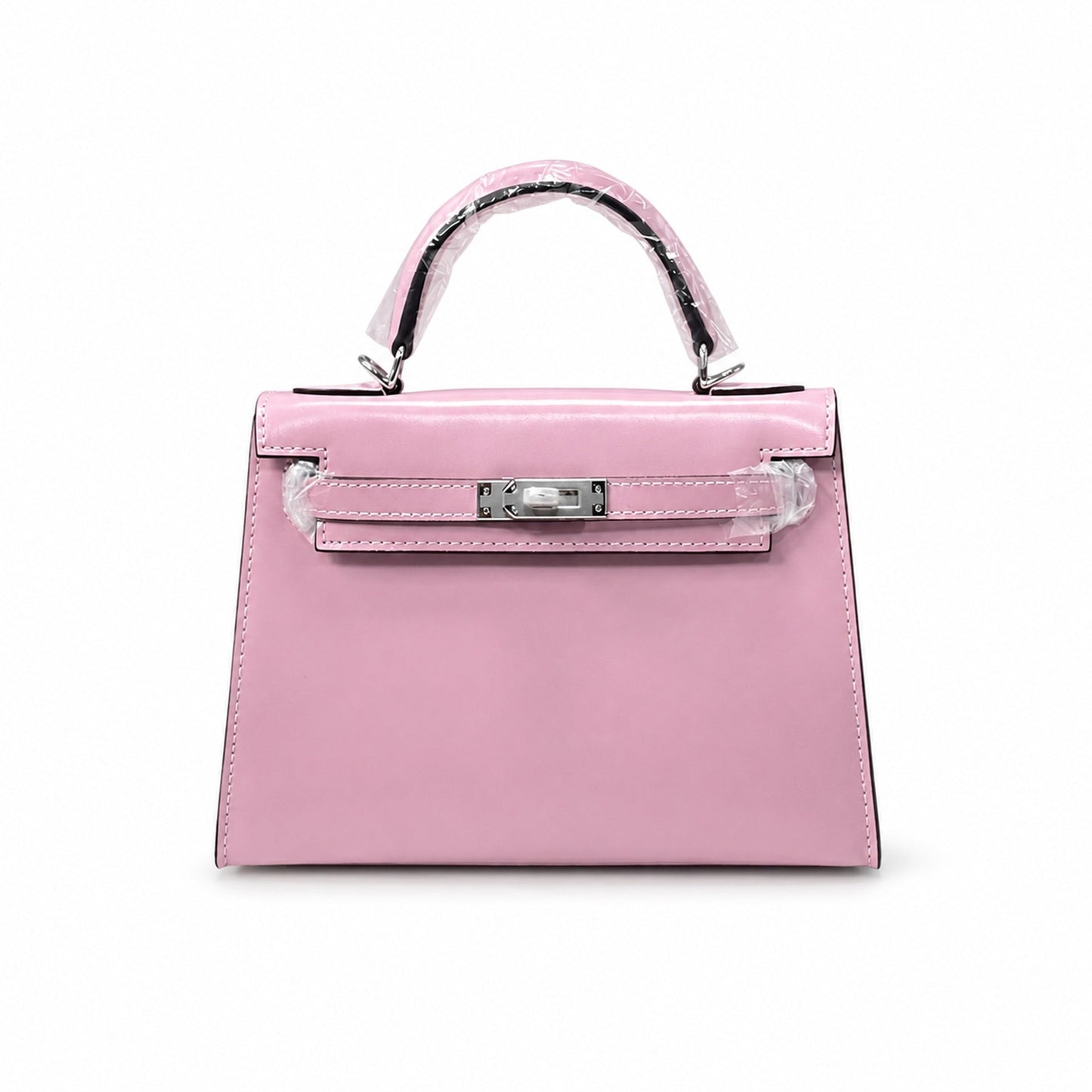 Kelly Sellier 19cm & 22cm & 25cm Rose Sakura Box Calf Leather Gold Hardware & Palladium Hardware Women Handbag