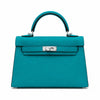 Mini Kelly II Sellier 19cm & 22cm Vert Jade Epsom Leather Palladium Hardware Women Mini Handbag