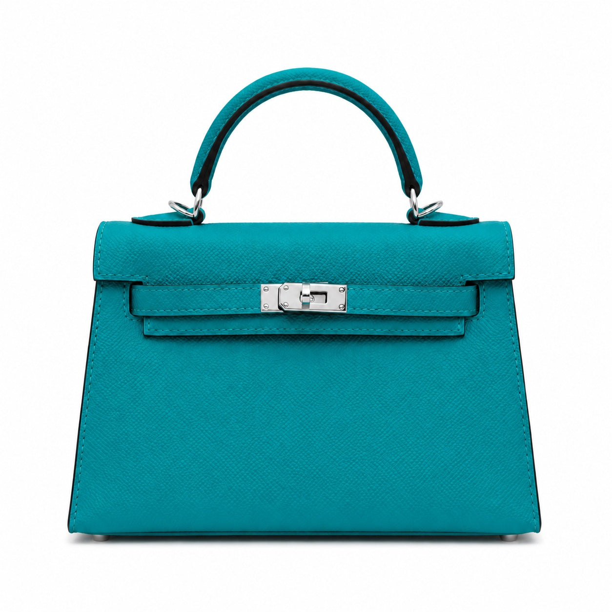 Mini Kelly II Sellier 19cm & 22cm Vert Jade Epsom Leather Palladium Hardware Women Mini Handbag