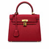 Kelly Sellier 20cm & 25cm & 28cm Rouge H Togo Leather Gold Hardware Women Handbag