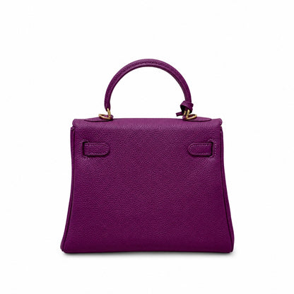 Kelly Sellier 20cm & 25cm & 28cm Anémone Togo Leather Gold Hardware Women Handbag
