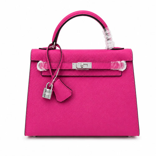 Kelly Sellier 25cm & 28cm Rose Pourpre Epsom Leather Gold Hardware & Palladium Hardware Women Handbag