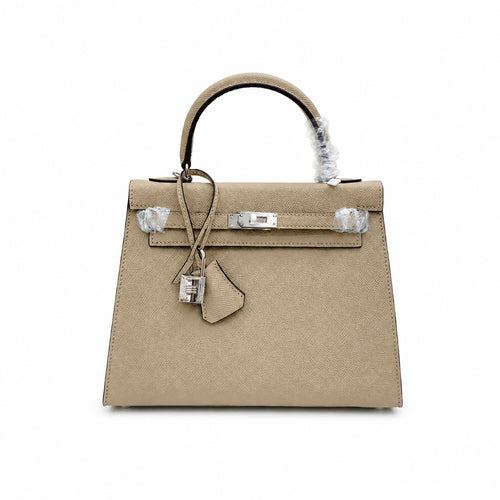 Kelly Sellier 25cm & 28cm Trench Epsom Leather Palladium Hardware Daily Designer Handbag