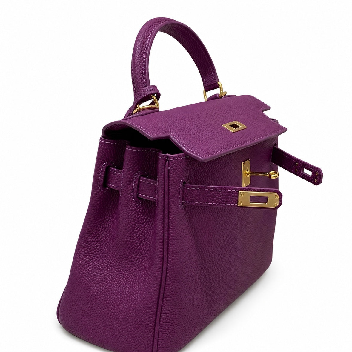 Kelly Sellier 20cm & 25cm & 28cm Anémone Togo Leather Gold Hardware Women Handbag