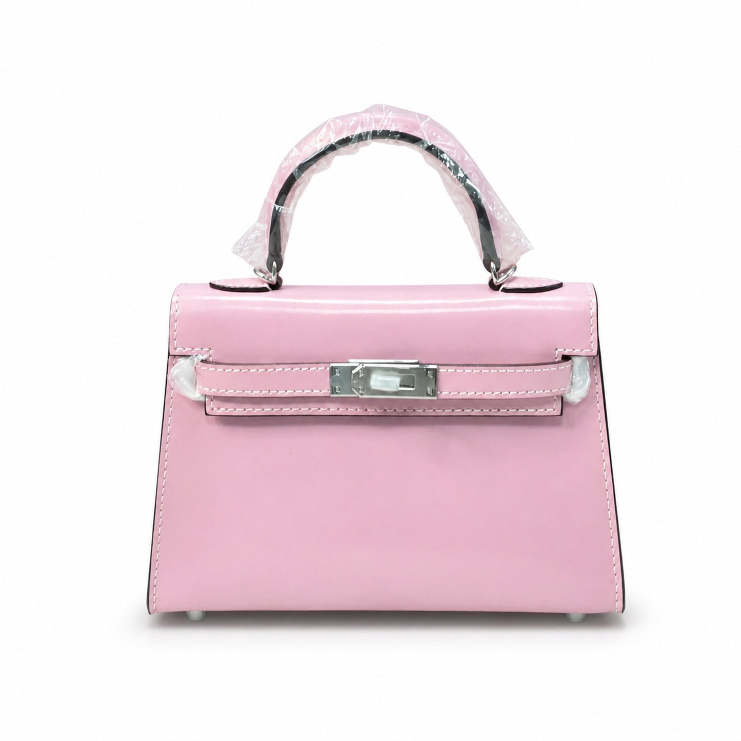 Kelly Sellier 19cm & 22cm & 25cm Rose Sakura Box Calf Leather Gold Hardware & Palladium Hardware Women Handbag