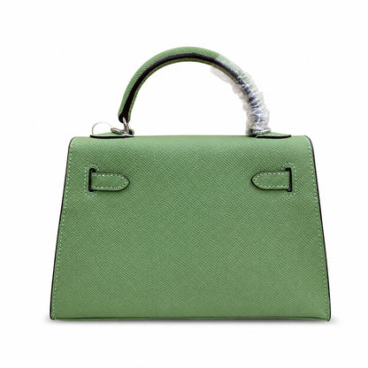Mini Kelly II Sellier 19cm & 22cm Vert Pistache Epsom Leather Palladium Hardware Women Mini Handbag