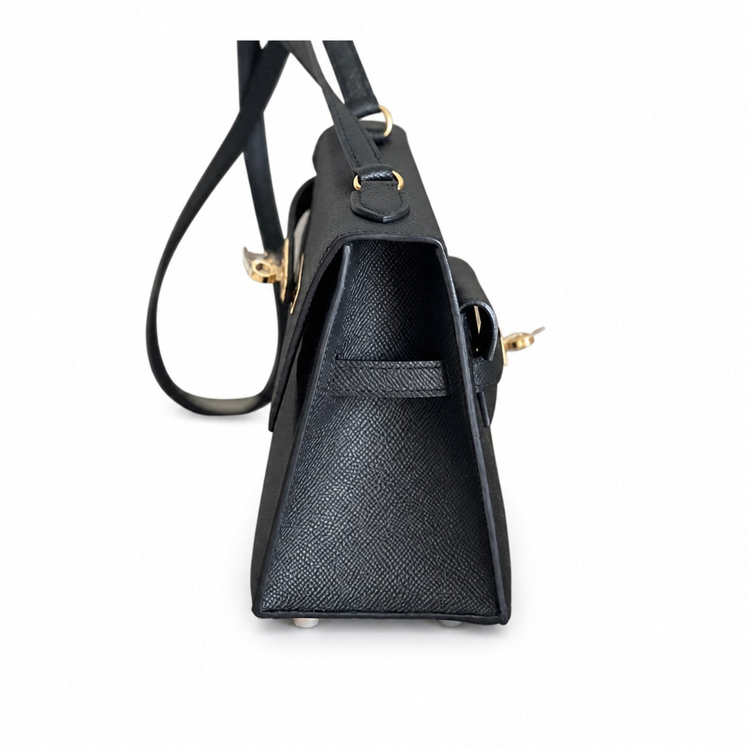 Latest new style 🆕 kelly latest style FW 2022 double-sided kelly epsom leather double-sided irregular design bold change new look more handsome and stylish black gold buckle