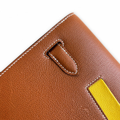 Kelly Depeches 25 clutch, Evercolor leather (with additional shoulder strap), can be worn cross-body, can be carried by hand or on the wrist, daily needs, seamless switch between business/leisure - ce