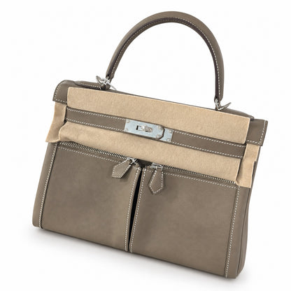 Kelly Lakis 32 cm pomari swift Italian imported swift leather