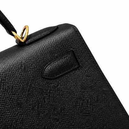 kelly32cm, ck89/Black, Epsom, gold, all handmade‼ ️Kelly 32cm, black, palm print, gold buckle, high-end handmade exclusive customization‼ ️Purely hand-made nails, hand-engraved hardware, fine steel Di