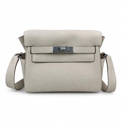 🆕 Available in stock: kelly messenger messenger bag for men and women, milkshake silver buckle, imported leather, all-steel hand-waxed thread, the highest cost-effectiveness on the Internet. The class