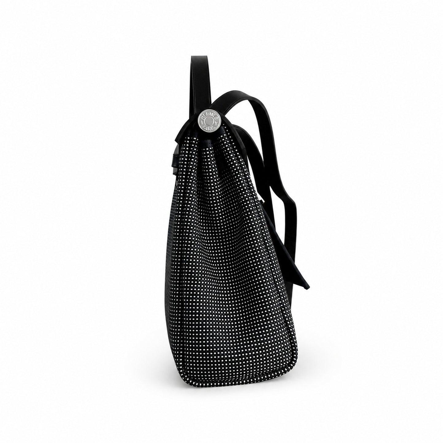Hermers' popular herbag 31cm is designed to be inspired by saddle bags. The body of the bag is made of canvas, and the inseam, shoulder straps and handle are made of leather. The appearance is very si