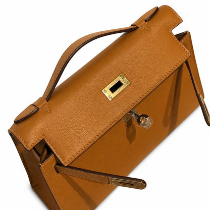 Mini Kelly Generation Sesame Swift Leather 22cm Handmade