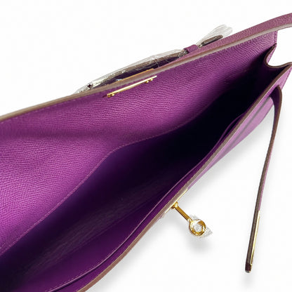 Kelly Cut 31 Clutch Epsom Leather Picture Anemone