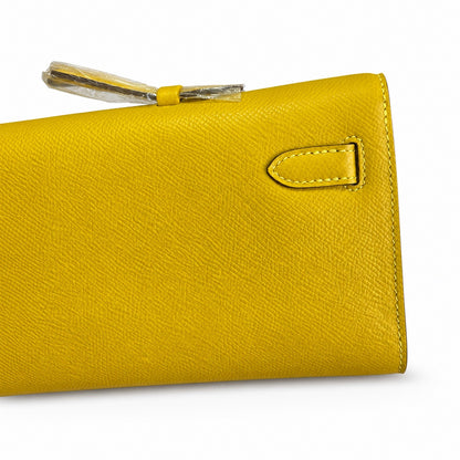 Kelly Cut 31 Clutch Epsom Leather Picture Amber Yellow