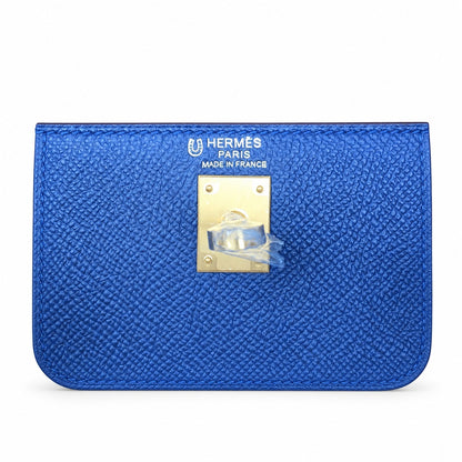 Custom order💕kelly25 sapphire blue with classic orange epsom frosted gold buckle handmade