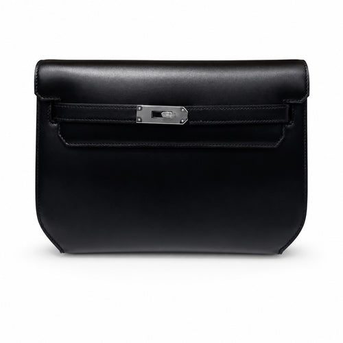 Kelly Depeches25 Black Silver Box Leather