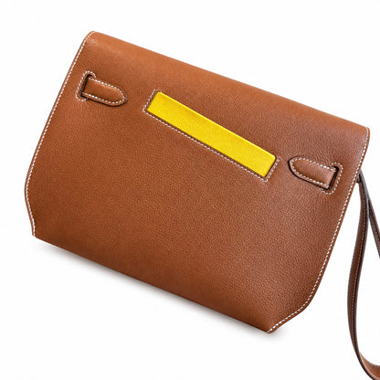 Kelly Depeches 25 clutch, Evercolor leather (with additional shoulder strap), can be worn cross-body, can be carried by hand or on the wrist, daily needs, seamless switch between business/leisure - ce