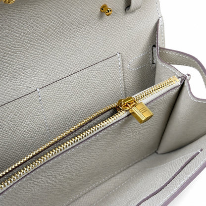 Kelly woc epsom, milkshake platinum buckle, Hass leather, handmade wax thread, all-steel hardware, top-selling market currency