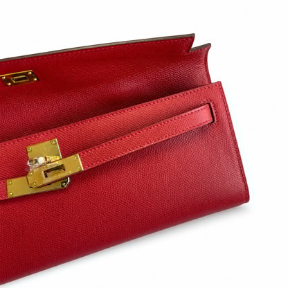 Kelly Cut 31 Clutch Epsom Leather Picture Red