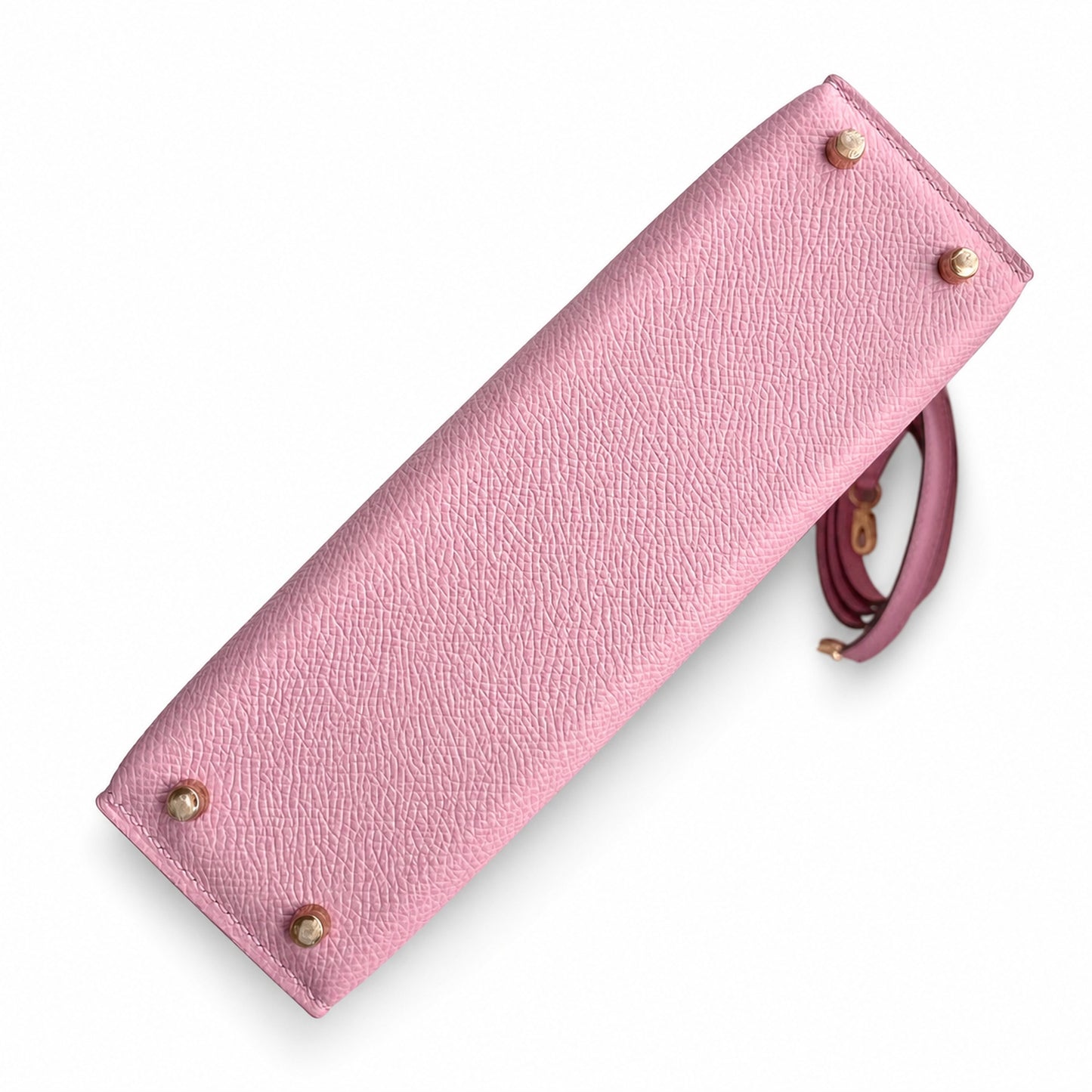 Fully hand-sewn👉Second generation Mini Kelly 19cm imported Epsom leather, malva purple, rose gold buckle