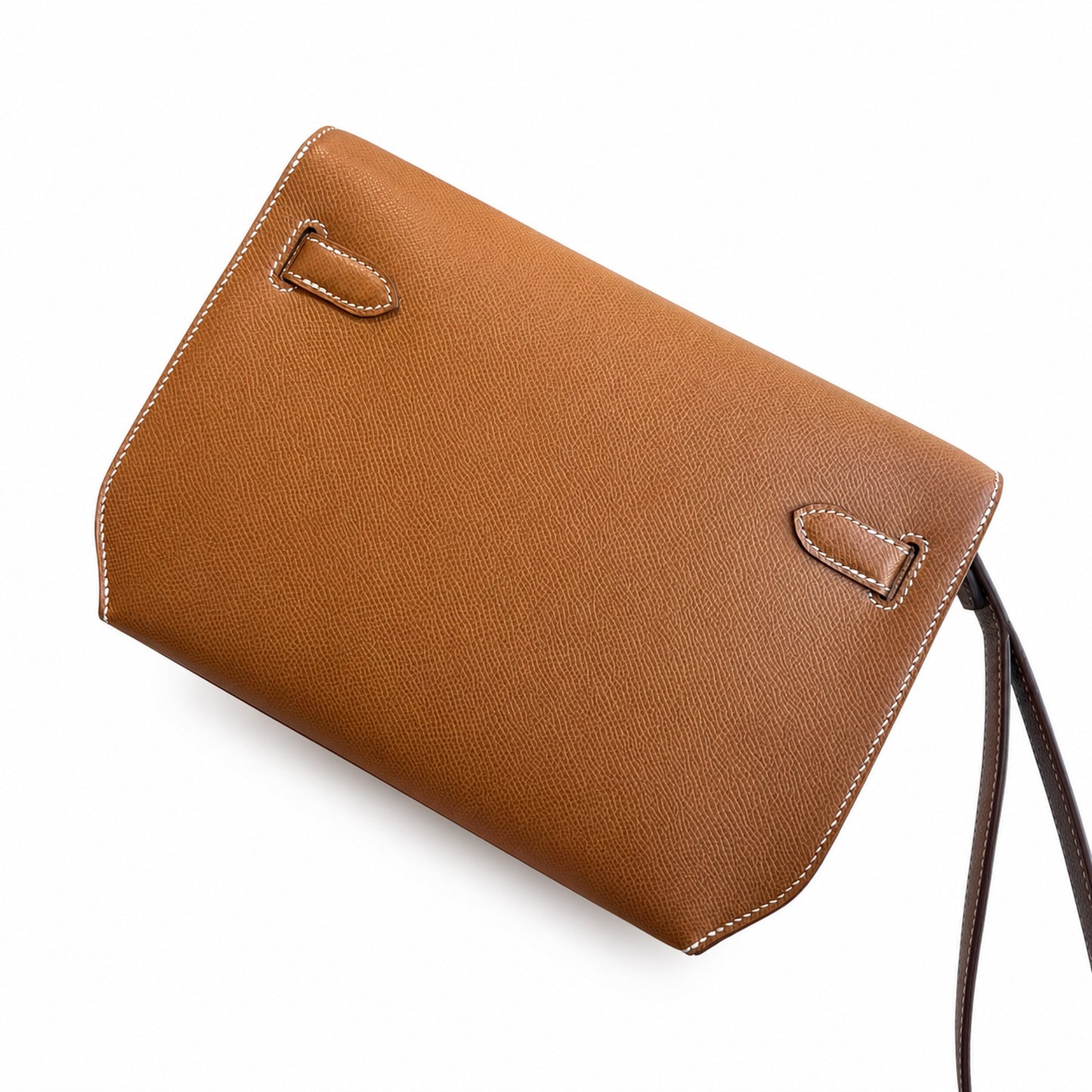 Kelly Depeches 25 clutch, Epsom leather (with additional shoulder strap), can be worn cross-body, can be carried by hand or on the wrist, daily needs, seamless switch between business/leisure - centra