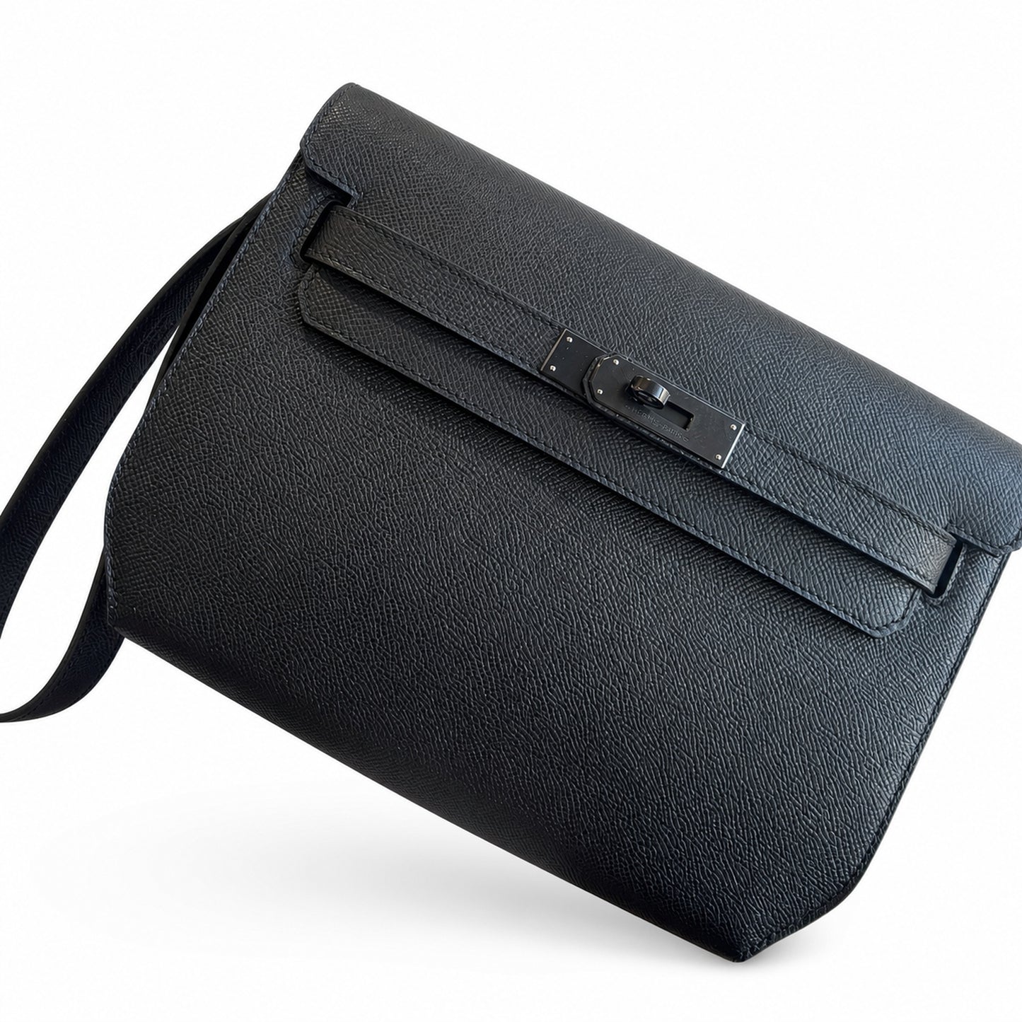 Kelly Depeches 25 clutch, Epsom leather (with additional shoulder strap), can be worn cross-body, can be carried by hand or on the wrist, daily needs, seamless switch between business/leisure - centra
