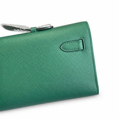 Kelly Cut 31 Clutch Epsom Leather Picture Malachite Green