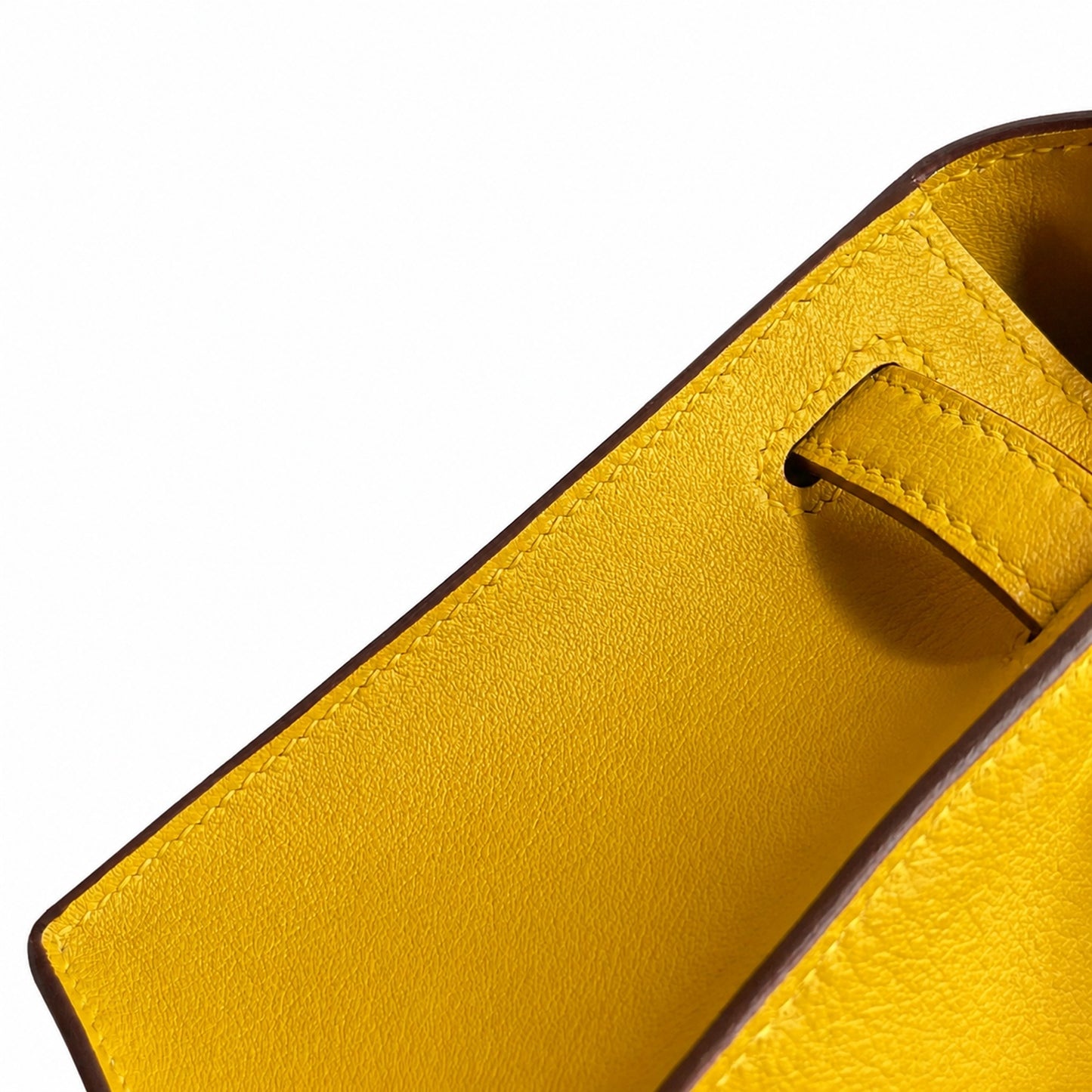 Kelly 1⃣️Kelly generation swift leather 9D amber yellow 22 cm fully handmade silver buckle electro-palladium