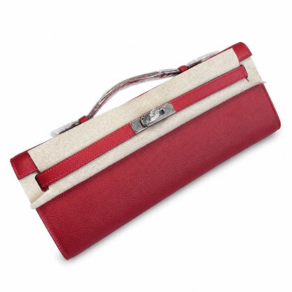 Kelly Cut 31 Clutch Epsom Leather Picture Red