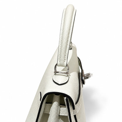 kelly25cm, 0S/Vert Fizz, Epsom, sliver, all handmade‼ ️Kelly 25cm, bubble green, palm print, silver buckle, high-end handmade exclusive customization‼ ️Purely hand-made nails, hand-engraved hardware,