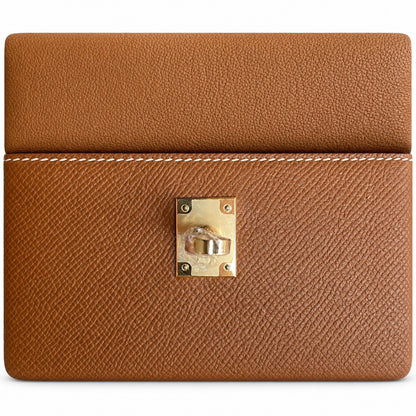 Custom order💕kelly desordre 20cm golden brown gold buckle epsom hand stitched double sided kelly