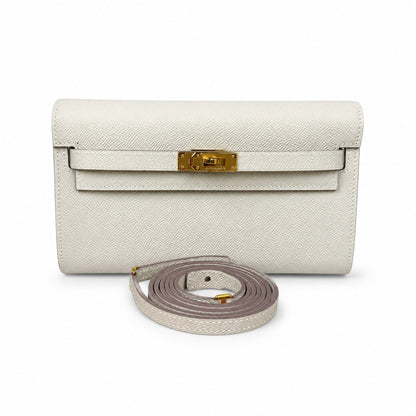 Kelly woc epsom, milkshake platinum buckle, Hass leather, handmade wax thread, all-steel hardware, top-selling market currency