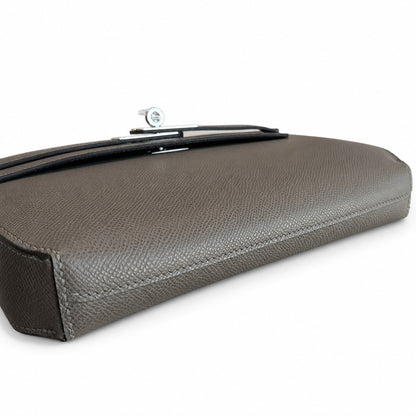 Kelly Depeches 25 clutch, Epsom leather (with additional shoulder strap), can be worn cross-body, can be carried by hand or on the wrist, daily needs, seamless switch between business/leisure - centra