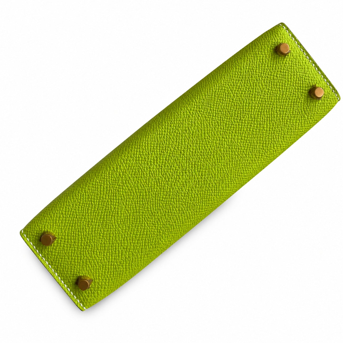 Fully hand-sewn👉Second generation Mini Kelly 19cm imported Epsom leather apple green gold buckle