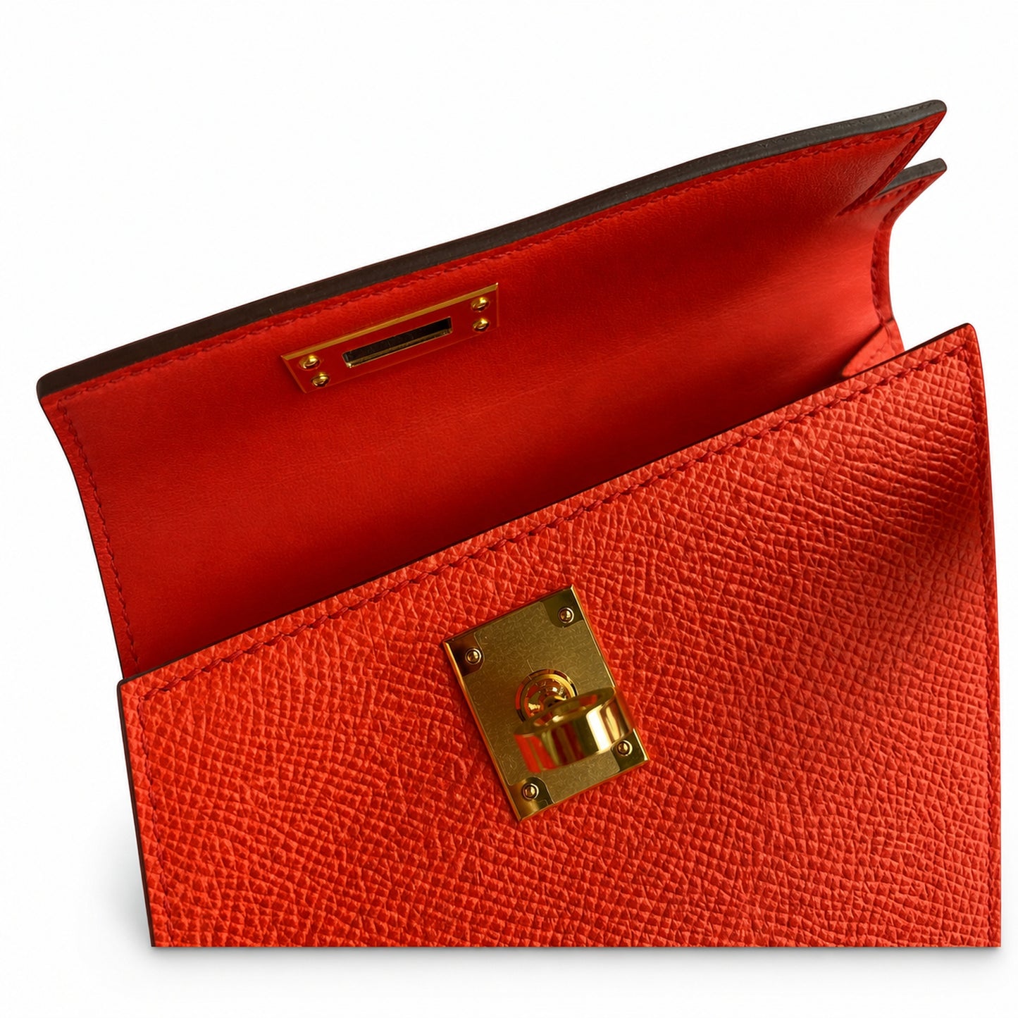 Fully hand-sewn👉Second generation Mini Kelly 19cm imported Epsom leather Texas pink gold buckle