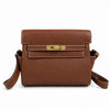 🆕 In stock Kelly Messenger messenger bag for men and women, Fubao leather gold brown gold buckle, imported leather, all-steel hand-waxed thread, the highest cost performance on the Internet. The class