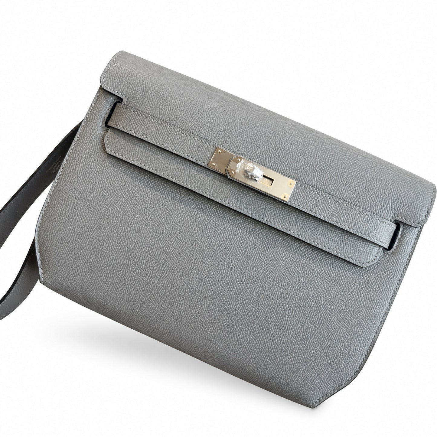Kelly Depeches 25 clutch, Epsom leather (with additional shoulder strap), can be worn cross-body, can be carried by hand or on the wrist, daily needs, seamless switch between business/leisure - centra