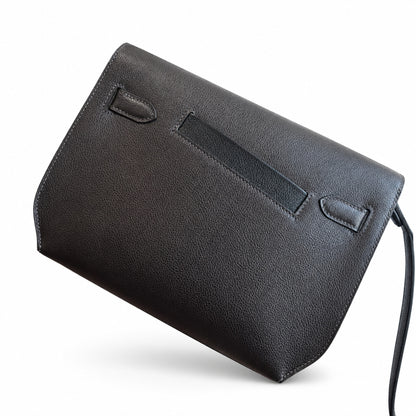 Kelly Depeches 25 clutch, Evercolor leather (with additional shoulder strap), can be worn cross-body, can be carried by hand or on the wrist, daily needs, seamless switch between business/leisure - ce