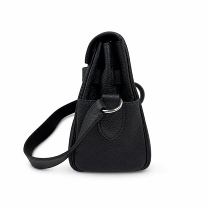 🆕 In stock Kelly Messenger messenger bag for men and women, black silver buckle, imported leather, all-steel hand-waxed thread, the highest cost-effectiveness on the Internet. The classic combination