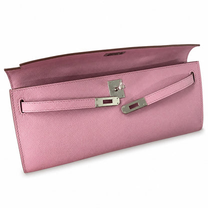 Kelly cut 31 handbag epsom mallow purple silver buckle ready stock