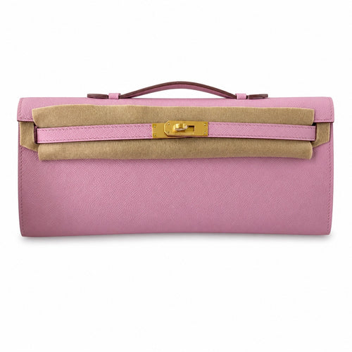 Kelly cut 31 handbag epsom mallow purple gold buckle ready stock