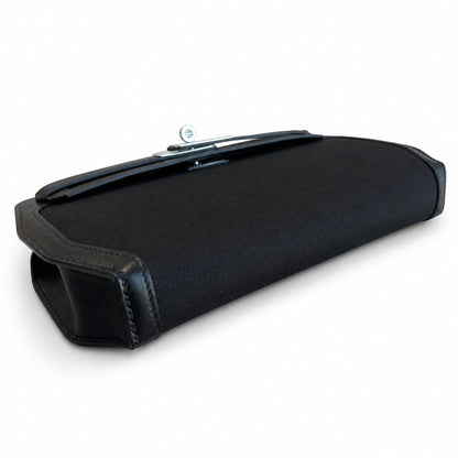 Kelly Depeches 25 clutch, canvas and swift leather (with additional shoulder strap), can be carried cross-body, can be carried by hand or on the wrist, daily needs, seamless switching between business