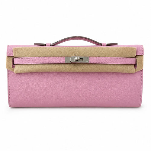 Kelly cut 31 handbag epsom mallow purple silver buckle ready stock