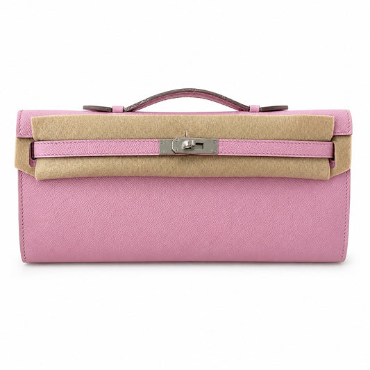 Kelly cut 31 handbag epsom mallow purple silver buckle ready stock