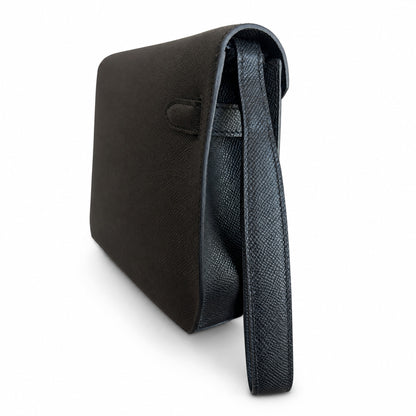 Kelly Depeches 25 clutch, Epsom leather (with additional shoulder strap), can be worn cross-body, can be carried by hand or on the wrist, daily needs, seamless switch between business/leisure - centra