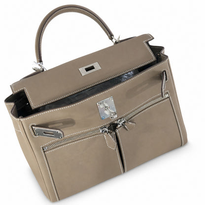 Kelly Lakis 32 cm pomari swift Italian imported swift leather