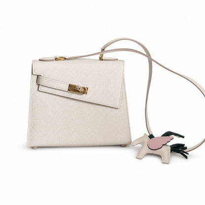 Latest new style 🆕 kelly latest style FW 2022 double-sided kelly epsom leather double-sided irregular design bold change new look more handsome and stylish 10 milkshake white gold buckle