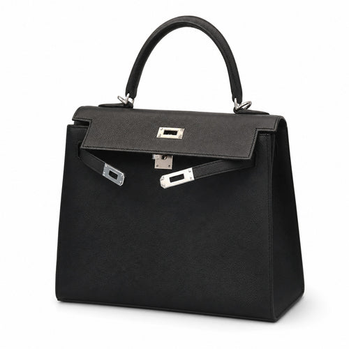 👀kelly Epsom 25cm [Black Silver]——Small and cute🥰